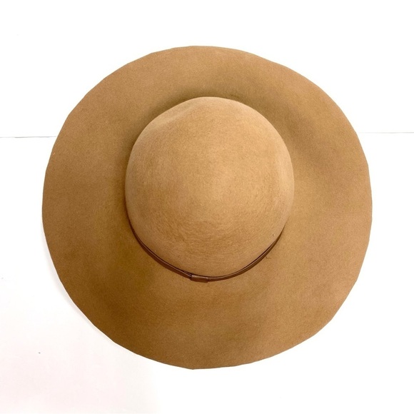 FOREVER 21 Wool Felt Floppy Hat in Camel Tan - Picture 2 of 6